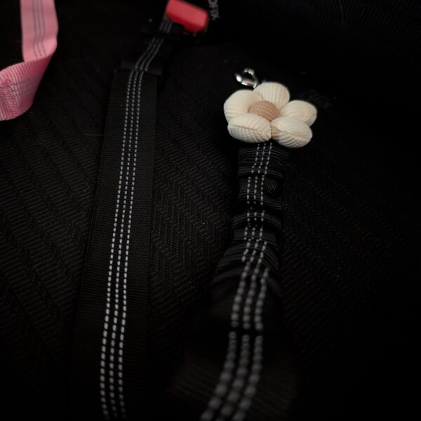 Pas bezpieczeństwa dla psa czarny